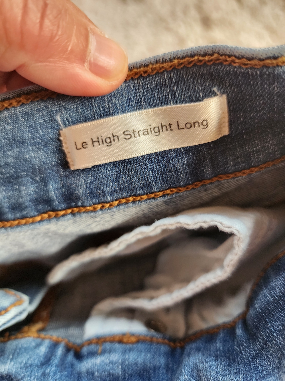 FRAME Le High Straight Long Denim Jeans Women’s Size 29 High Rise Stretch - Picture 5 of 16